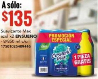 City Club Suavizante Max azul x2 ENSUEÑO - 8/850 ml c/u 17501025409446 oferta