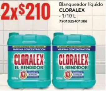 City Club Blanqueador líquido CLORALEX - 1/10 L 7501025401306 oferta