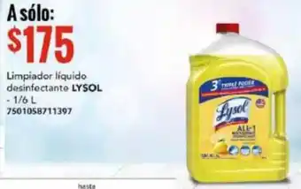 Limpiador líquido desinfectante LYSOL - 1/6 L 7501058711397