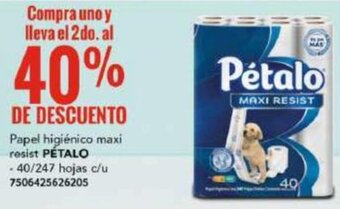 City Club Papel higiénico maxi resist PÉTALO 40/247 HOJAS oferta