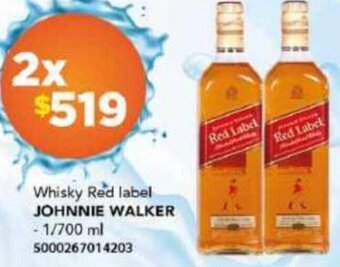 City Club Whisky Red label JOHNNIE WALKER - 1/700 ml 5000267014203 oferta