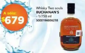 City Club Whisky Two souls BUCHANAN'S -1/750 ml 5000196006218 oferta
