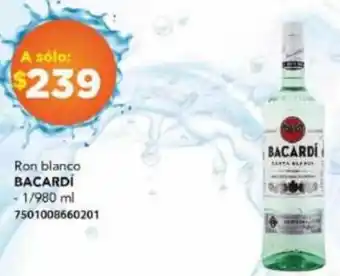 City Club Ron blanco BACARDI - 1/980 ml 7501008660201 oferta
