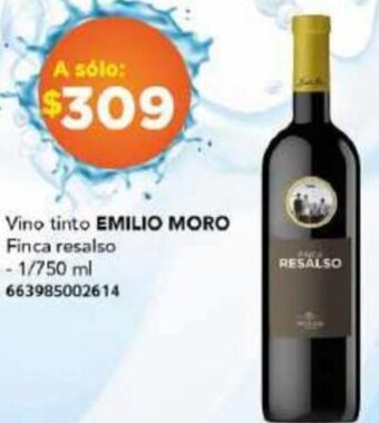 City Club Vino tinto EMILIO MORO Finca resalso 1/750ML oferta