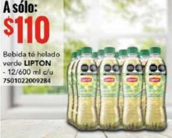 City Club Bebida té helado verde LIPTON 12/600ML oferta
