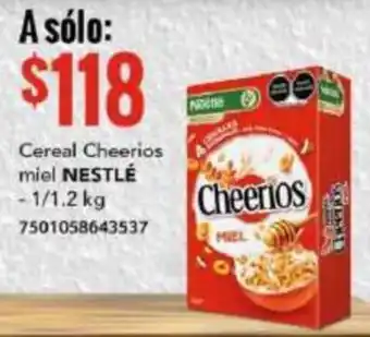 City Club Cereal Cheerios miel NESTLÉ - 1/1.2 kg 7501058643537 oferta