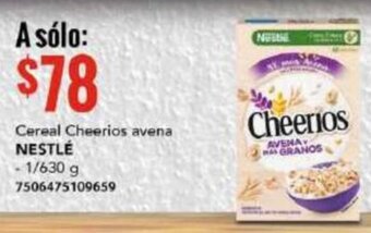 Cereal Cheerios avena NESTLÉ 1/630G