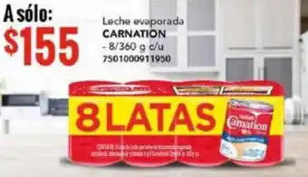 City Club Leche evaporada CARNATION - 8/360 g c/u 7501000911950 oferta