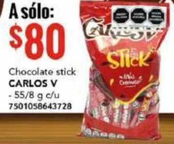 City Club Chocolate stick CARLOS V - 55/8 g c/u 7501058643728 oferta