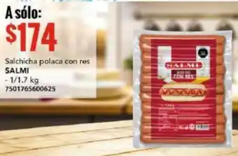 Salchicha polaca con res SALMI 1/1.7kg