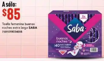 City Club Toalla femenina buenas noches extra larga SABA 7501019034008 oferta