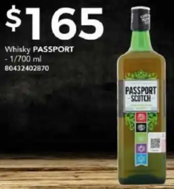 Whisky PASSPORT - 1/700 ml 80432402870