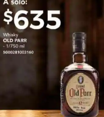 Whisky OLD PARR -1/750 ml 5000281003160