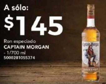 Ron especiado CAPTAIN MORGAN - 1/700 ml 5000281055374