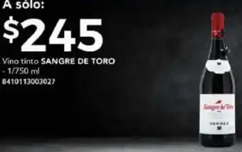 City Club Vino tinto SANGRE DE TORO -1/750 ml 8410113003027 oferta
