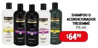 Farmacias Guadalajara SHAMPOO O ACONDICIONADOR TRESEMMÉ 715 ml. oferta