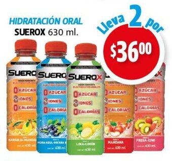 Farmacias Guadalajara HIDRATACIÓN ORAL SUEROX 630 ml. oferta