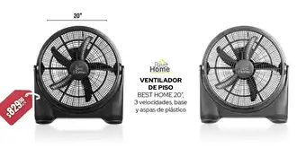 Woolworth VENTILADOR DE PISO BEST HOME 20", oferta