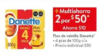 Flan de vainilla Danette® • 4 pzas de 100 g x 2