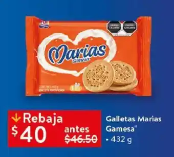 Walmart Galletas Marias antes Gamesa 432 g oferta
