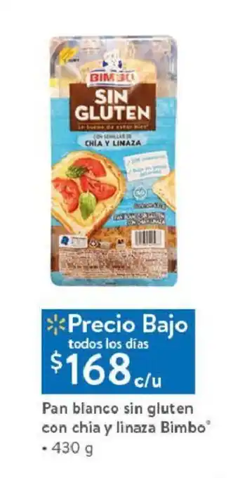 Pan blanco sin gluten con chia y linaza Bimbo® • 430 g