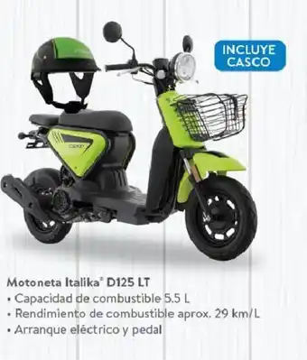 Walmart Motoneta Italika D125 LT oferta