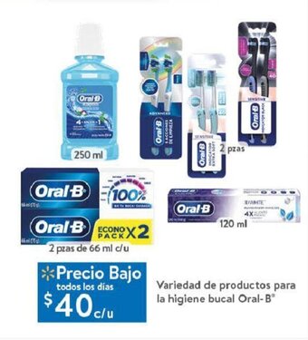 Walmart Variedad de productos para la higiene bucal Oral-B oferta