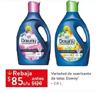 Walmart Variedad de suavizante de telas Downy 2.8 L oferta