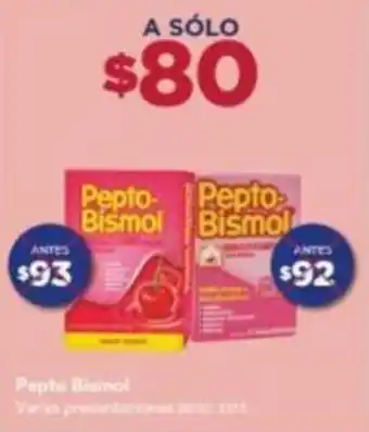 Farmacias Benavides Pepto-Bismol oferta