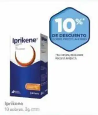 Farmacias Benavides Iprikene 10 sobres, 3g oferta