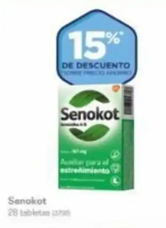 Farmacias Benavides Senokot 28 tabletas oferta