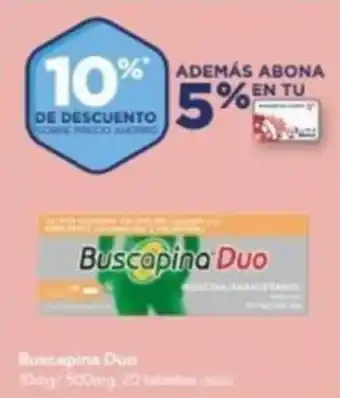 Buscapina Duo 10 mg / 500 mg 20 tabletas