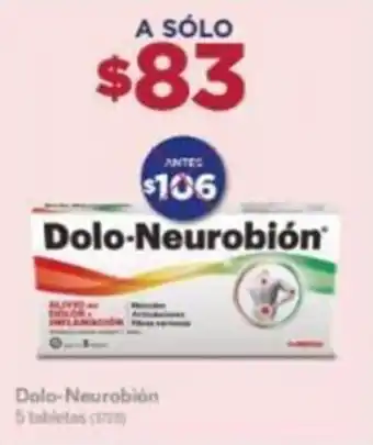 Farmacias Benavides Dolo-Neurobión 5 tabletes oferta