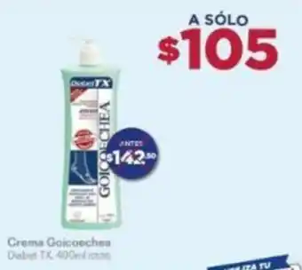 Farmacias Benavides Crema Goicoechea Diabet TX, 400ml oferta