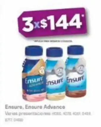 Farmacias Benavides Ensure varias presentaciones x 2 oferta