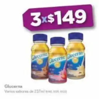 Farmacias Benavides Glucerna varios sabores de 237 ml x 3 oferta