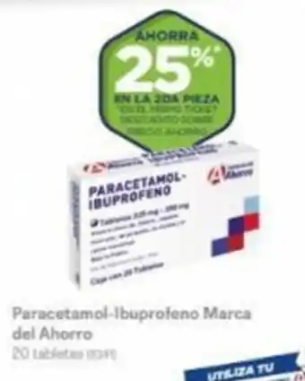 Paracetamol-Ibuprofeno Marca del Ahorro 120 tabletas