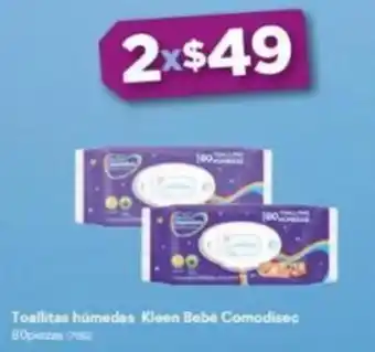 Toallitas húmedas Kleen Bebé Comodisec 80 piezas x 2
