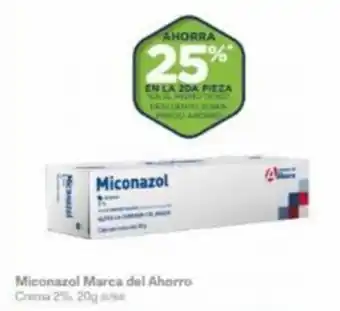 Farmacias Benavides Miconazol Marca del Ahorro Crema 2% 20g oferta