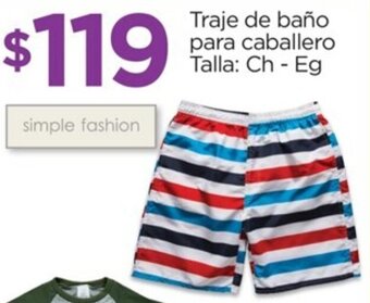 Chedraui Traje de baño para caballero Talla: Ch - Eg oferta