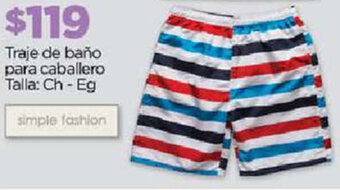 Chedraui Traje de baño para caballero Talla: Ch - Eg oferta