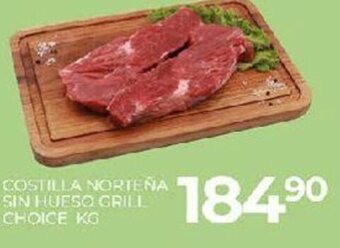Alsuper COSTILLA NORTEÑA SIN HUESO GRILL CHOICE KG oferta