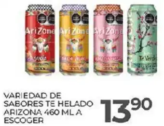 Alsuper VARIEDAD DE SABORES TE HELADO ARIZONA 460 ML A ESCOGER oferta