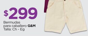 Chedraui Bermudas para caballero g&m talla: ch - eg oferta