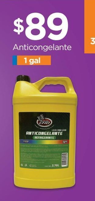 Chedraui Anticongelante 1gal oferta