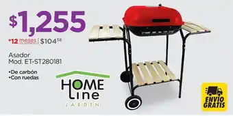 Chedraui Asador home line carbón oferta