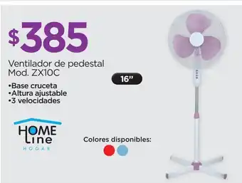 Chedraui Ventilador de pedestal home line 16 oferta
