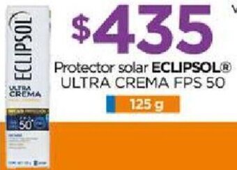 Chedraui Protector solar ECLIPSOLⓇ ULTRA CREMA FPS 50 125g oferta
