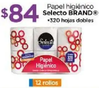Chedraui Papel higiénico Selecto BRAND® +320 hojas dobles oferta