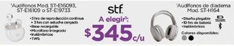 Chedraui Audífonos Mod. ST-E16093, ST-E16109 o ST-E19733 oferta